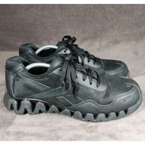 Reebok Zig Pulse Work Mens Shoes Size 10.5 M Black Safety Composite Toe Sneakers